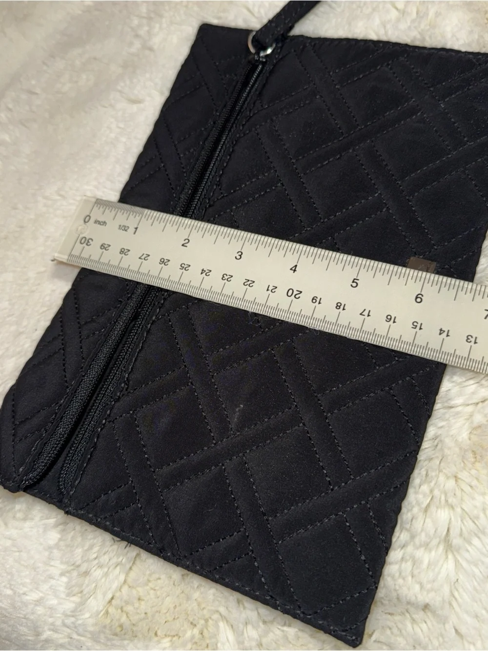 Vera Bradley Black Quilted Wristlet Clutch